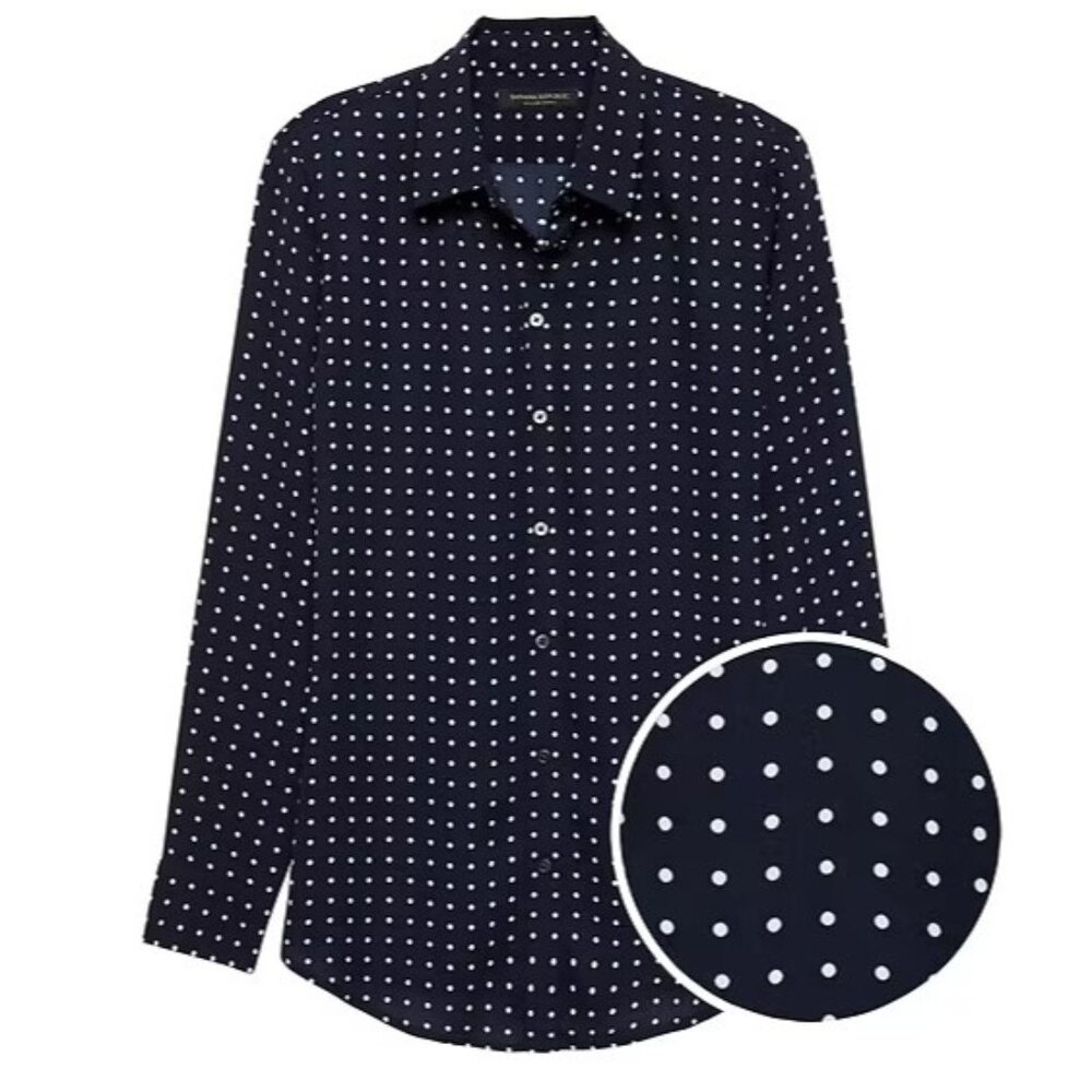 Banana Republic Dillon Classic-Fit Polka Dot Shirt